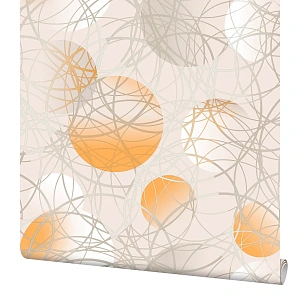 Обои виниловые Elysium оранжево-молочные 0.53 м 93512